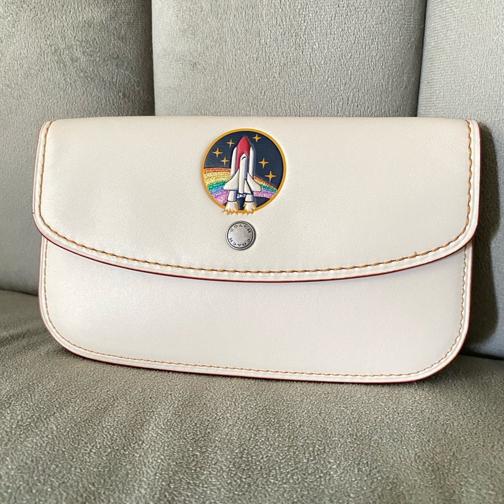 Coach 1941 Embossed NASA Space Rexy Clutch Wristlet 10850 RARE